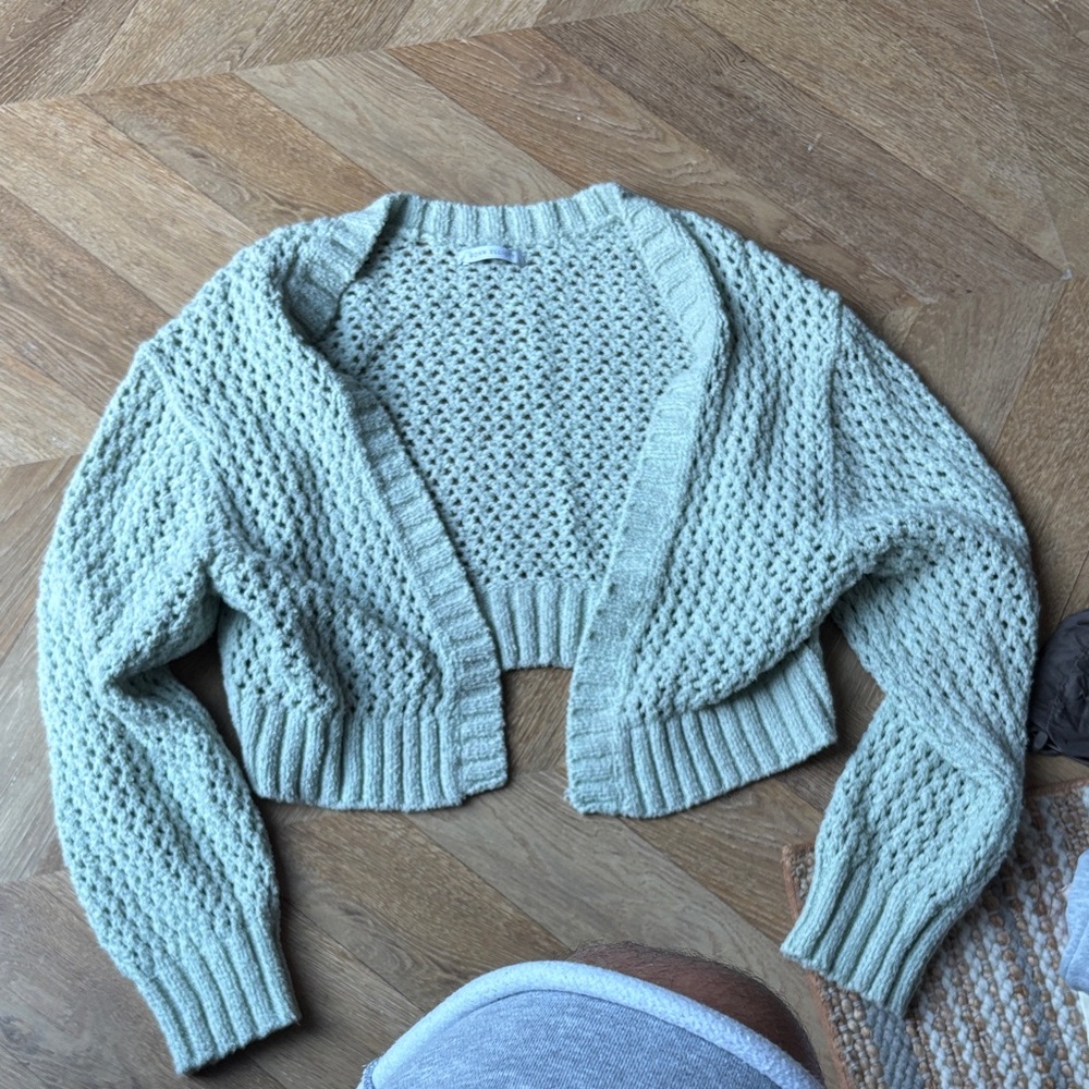 John Elliott Light Green Women's Knit Shrug